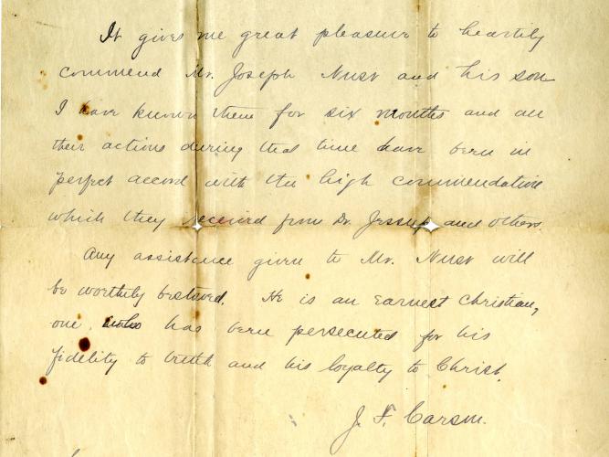 carson letter 24 9 1901