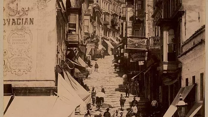 yuksek kaldirim by sebah joaillier c 1889 1900 from the digital commonwealth  commonwealth f7625z57m