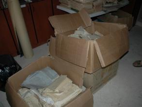 the archive as it was found in dayr al zafaran in 2005 photos courtesy of george kiraz